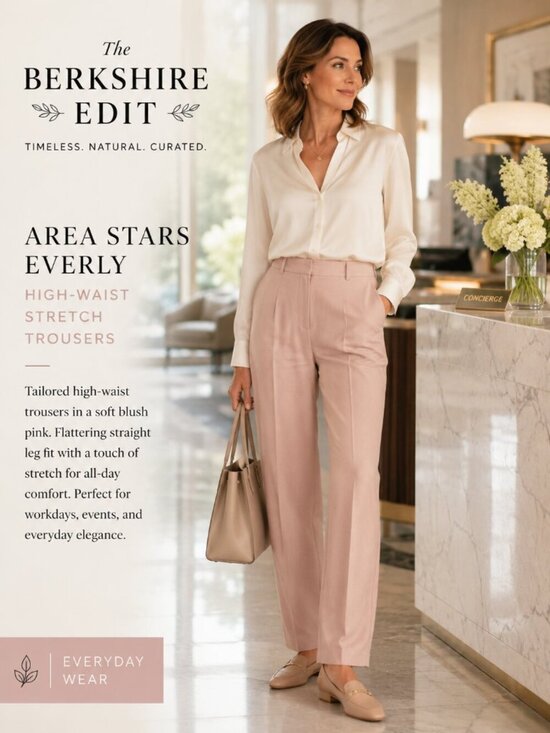 Area Stars Pants - Area Stars Everly High Waist Blush Pink Stretch Trousers NWT Size Large